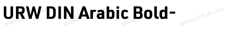 URW DIN Arabic Bold字体转换